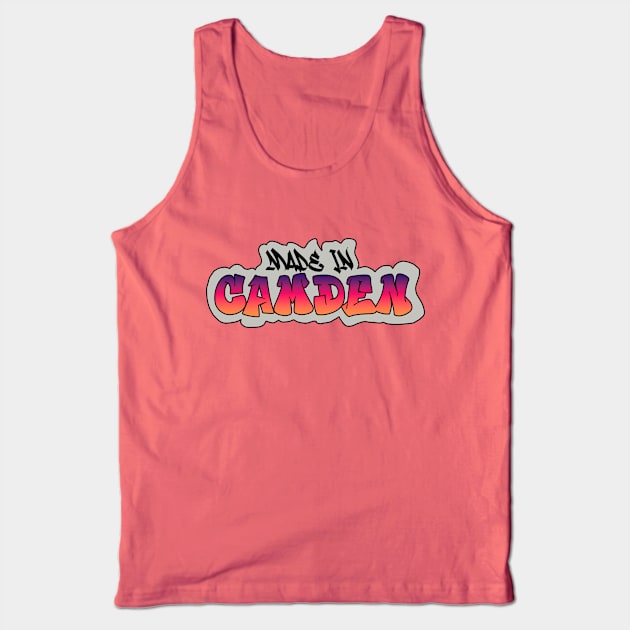 Made in Camden I Garffiti I Neon Colors I Red Tank Top by EverYouNique